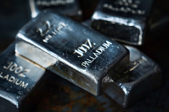 Palladium Bars on a Dark background