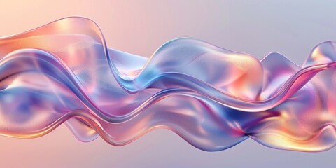 Abstract 3d luxury premium background, colorful flowing curved waves, golden accent, lighting effect - 788692340