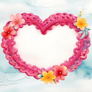 Wreaths & Bouquets - is a beautiful set of hand drawn digital clip art in shades of pink.