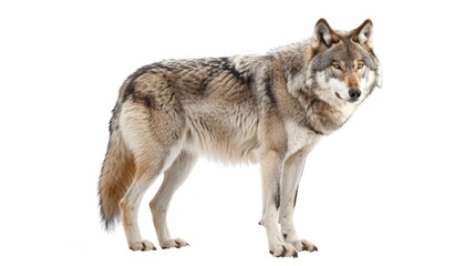 wolf isolated on white