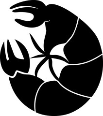 Lobster silhouette illustration