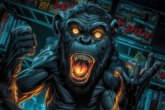 A mischievous monkey runs a chain of prank shops, selling gag gifts and hilarious novelties