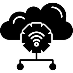 Cloud Service Icon - obrazy, fototapety, plakaty