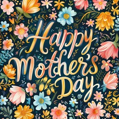 Happy Mother's Day card with text