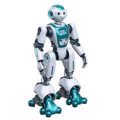 Futuristic Fashion Model Robot with Sleek Design