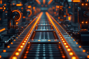 A commercial enterprise leveraging technology to streamline operations and enhance efficiency. Concept of digital transformation in business. Generative Ai.