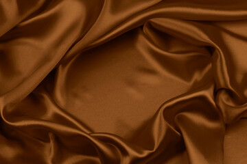 Brown silk fabric - 788730747