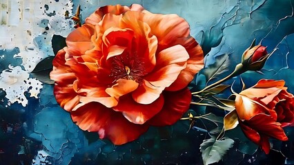 Eternal Spring: Timeless Depiction of Perpetual Bloom in Eternal Bloom - obrazy, fototapety, plakaty