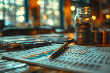 An essential concept being taught in a financial literacy program, showcasing the importance of financial education. Concept of economic empowerment. Generative Ai.