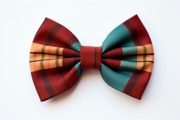 Elegant Stylish fabric bow. Elegance hairstyle. Generate Ai