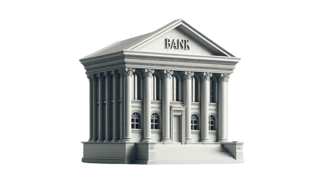 Bank building 3d illustration