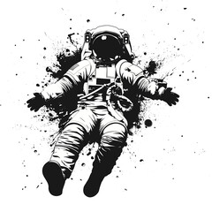 Astronaut Black & White