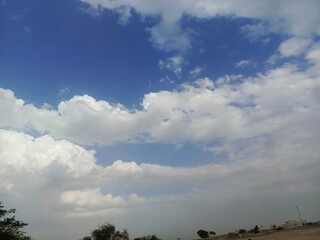 clouds over the sky