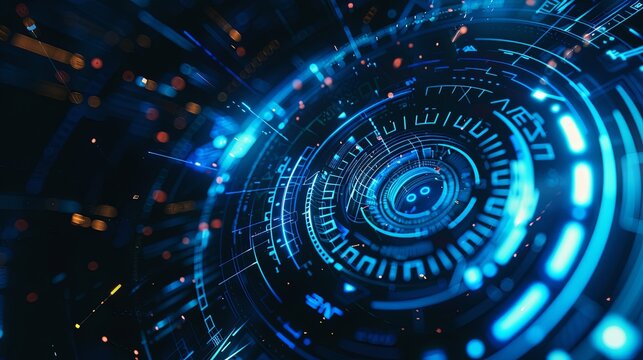 Cyber Core: Advanced Futuristic Digital Interface Design