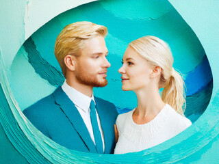 Man and woman looking at each other