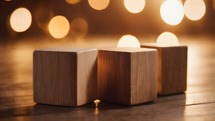 Wooden Block cubes. Solution, solve problem, business goal and success plan concepts.