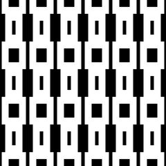 Seamless pattern. Figures, blocks illustration. Rectangles, shapes ornament. Checks, forms, strokes wallpaper. Ethnic motif. Geometric background. Digital paper, textile print, abstract backdrop.