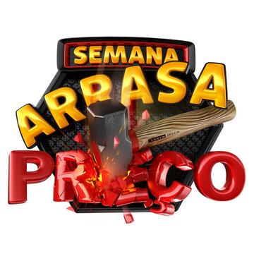 octagono com uma marreta quebrando letras de pre&ccedil;o.