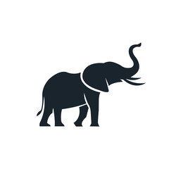 Elephant Silhouette icon. Simple vector illustration
