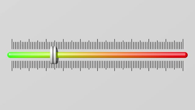 Schieberegler wechselt von Maximum auf Minimum