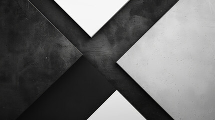 Abstract geometric background with black and white triangles