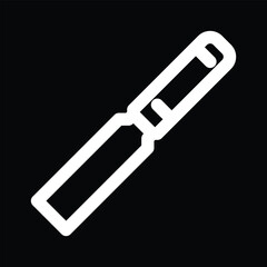 chisel icon vector outline design