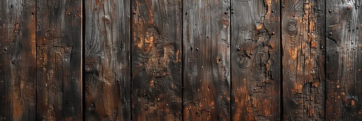 Naklejka premium Vintage Veneer: Rich Grunge Wooden Panel Textures
