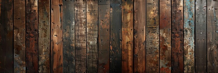 Vintage Veneer: Rich Grunge Wooden Panel Textures