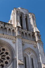 Roman Catholic Basilica of Notre Dame de Nice (Basilique de Notre-Dame-de-l'Assomption de Nice, 1864 -1868) on the Avenue Jean Medecin in the center of Nice. Nice, France. - 788794565
