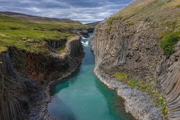 Stuðlagil Canyon Island
