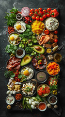 Beautiful presentation of Of course! Here are 100 more merged food items for your collection:, hyperrealistic food photography