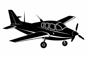 Fototapeta na wymiar air taxi silhouette vector illustration