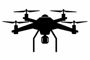 drone silhouette vector illustration