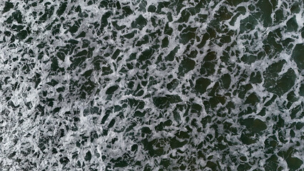 Waves of water of the river and the sea meet each other during high tide and low tide