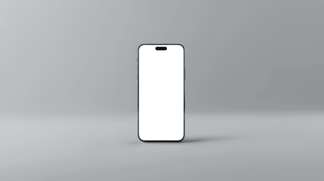 Standing smartphone with a minimalist approach with the transparent screen: easy modification