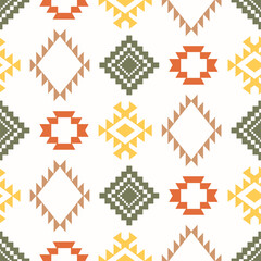 Southwest Aztec Patterns. Seamless Elegance for Interior Design