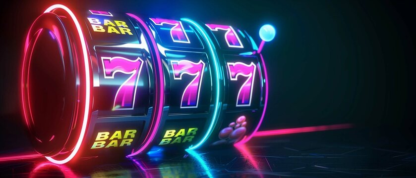 Casino slot machine vibrant jackpot