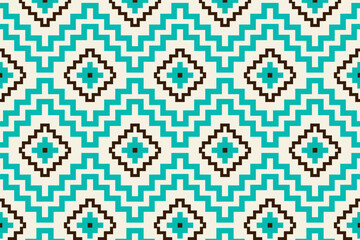Southwest Aztec Patterns. Seamless Elegance for Interior Design