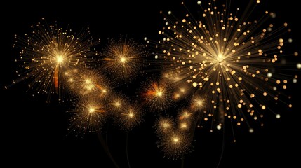 Naklejka premium Amazing fireworks light up the night sky in a dazzling display of color and light. The perfect way to celebrate any special occasion.