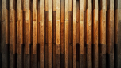 Thick walls of wooden walls background texture,  vertical pattern, modern design.
