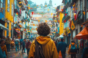 Festive tribute: st. john baptist birth, san joao do porto festival - commemorating nativity of revered saint amidst the joyous atmosphere of festival, brimming with cultural delights and merriment.