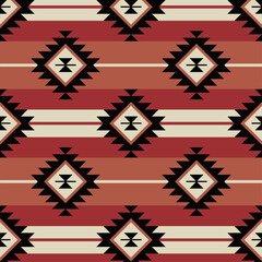 Southwest Aztec Patterns. Seamless Elegance for Interior Design