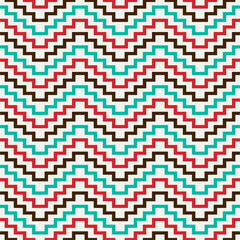 Fototapeta premium Southwest Aztec Patterns. Seamless Elegance for Interior Design