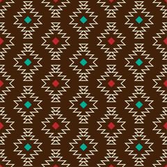 Southwest Aztec Patterns. Seamless Elegance for Interior Design