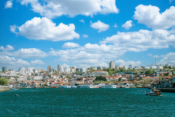 Panoramic landscape of the Douro and Porto and Vila Nova de Gaia, view in the background of the...