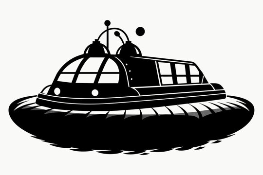 recommend clip art: hovercraft silhouette vector illustration
