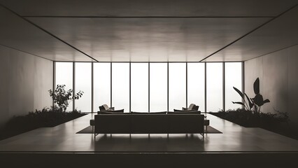 minimaliste interior design - obrazy, fototapety, plakaty