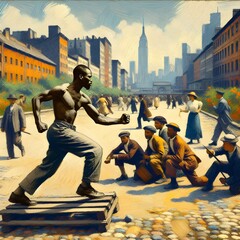 Harlem Hustle Historical - obrazy, fototapety, plakaty