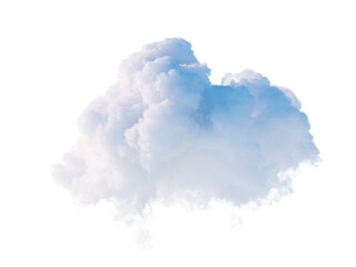 3d rendering. Cloud clip art isolated on white background. Fluffy cumulus. Fantasy sky - 788823384