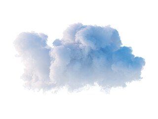 3d render, abstract cumulus, realistic cloud clip art isolated on white background - 788823387